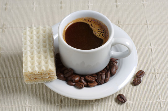 Coffee and wafers