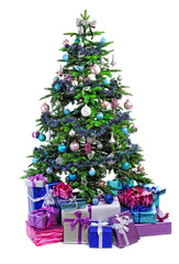 Christmas tree with gifts