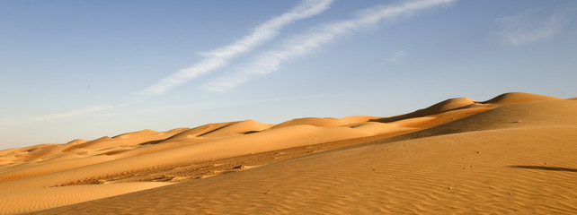 Fototapeta na wymiar World's biggest dune desert, Abu Dhabi 