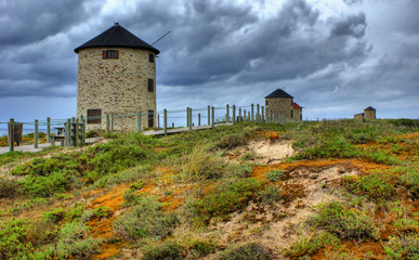 Fototapeta premium Apulia windmill in north of Portugal
