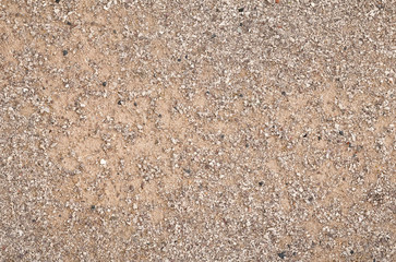 Close-up of ground with some crushed gravel