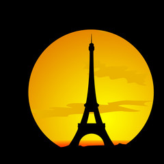 eiffel tower vector illustration