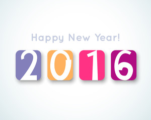 Happy New Year 2016 banner. illustration for holiday