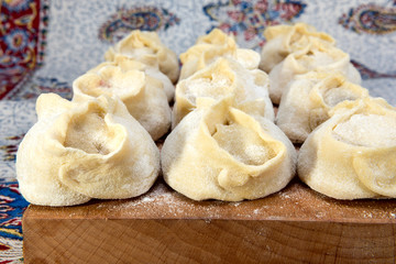 Manti or Mantu are dumplings popular in most Asia cuisines