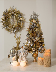 seasonal festive christmas decorations and gifts