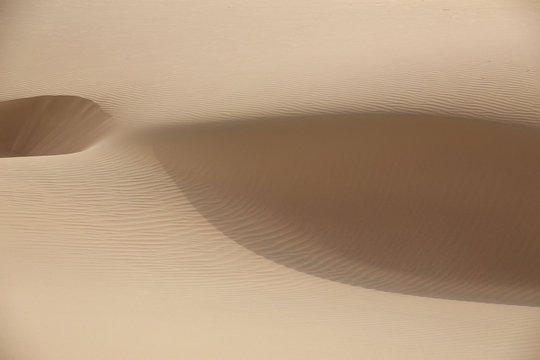 Sand dunes near Huacachina, Ica region, Peru.