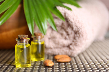 Essential oil for aromatherapy, close up