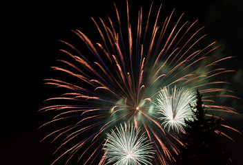 Fototapeta premium Close up fireworks