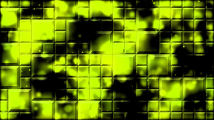 Abstract Tiled Background Nebula / Fog Illustration - Yellow