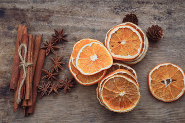 dries orange aroma spices