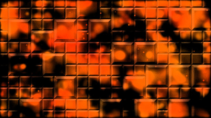 Abstract Tiled Background Nebula / Fog Illustration - Orange