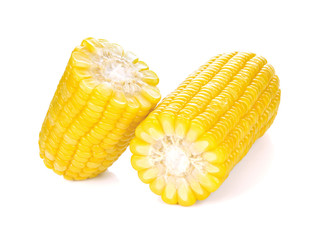 Corn on a white background