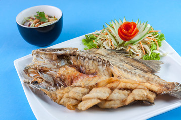 Thai food style: Fried fish