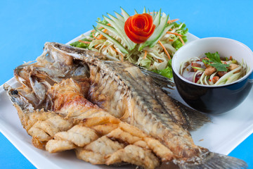 Thai food style: Fried fish
