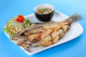 Thai food style: Fried fish