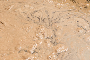 dirty water with bubble