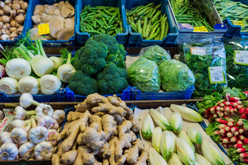 Fresh vegetables market.   farmers market