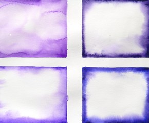abstract watercolor border background design