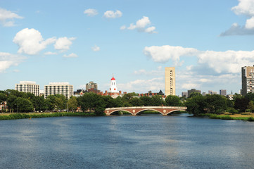 Charles river and Harvard University
