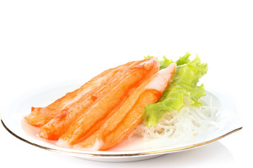 Close up Crab Stick