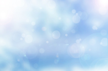Abstract winter background and bokeh