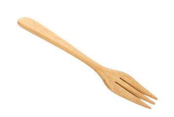 wooden spoon isolated over white.
