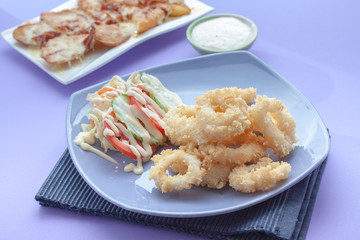 Fried squid rings, Calamari