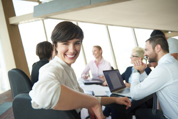 business woman on meeting