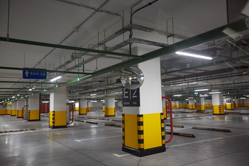 underground parking in trade centre