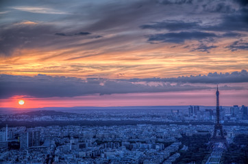 Sunset over Paris