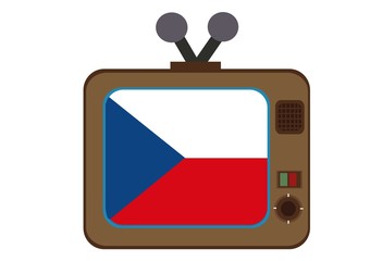 telewizor,Czechy,flaga