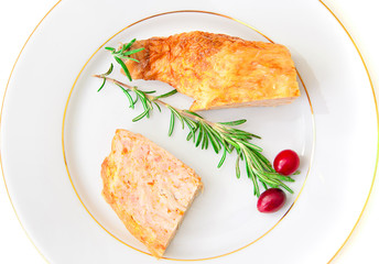 Diet and Healthy Food: Stuffed Chicken with Vegetables.