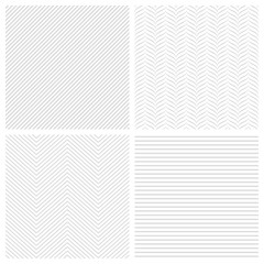 Set of geometric abstract striped patterns