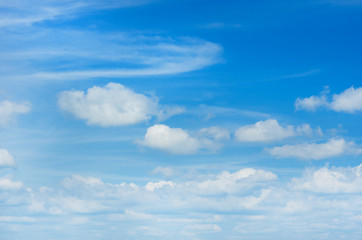 cloud in the blue sky