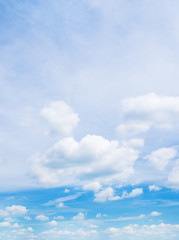 blue sky with cloud closeup