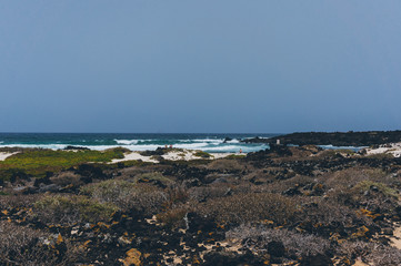 Wild beach in Lanzarote