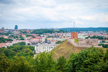 View over Vilnius, capital of Lithuania