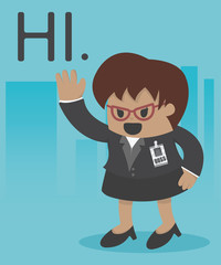 Manager business woman Illustration
