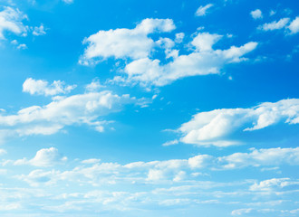 Fototapeta premium blue sky background with white clouds