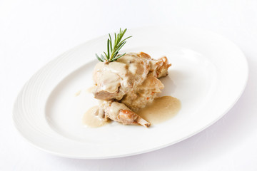 rabbit with barley