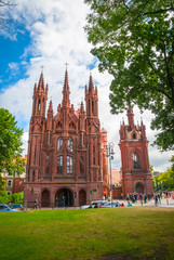St. Anne church in Vilnius, Lithuania