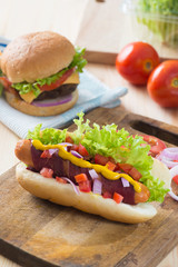 bacon hot dog