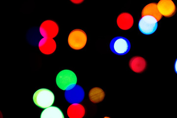 Colorful lights Christmas tree garland