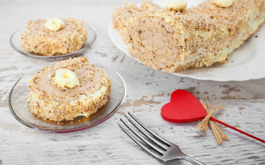 Chesnut and Walnut Cake