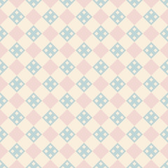 Pastel retro seamless pattern.