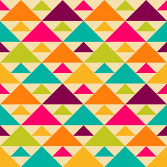 Fototapeta premium Bright retro seamless pattern. 