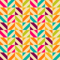 Bright retro seamless pattern. 