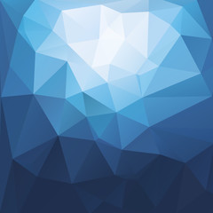 Obraz premium blue polygonal background