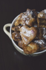 woman making ginger bread cookies in the kitchen