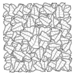 Obraz premium square frame of leaves